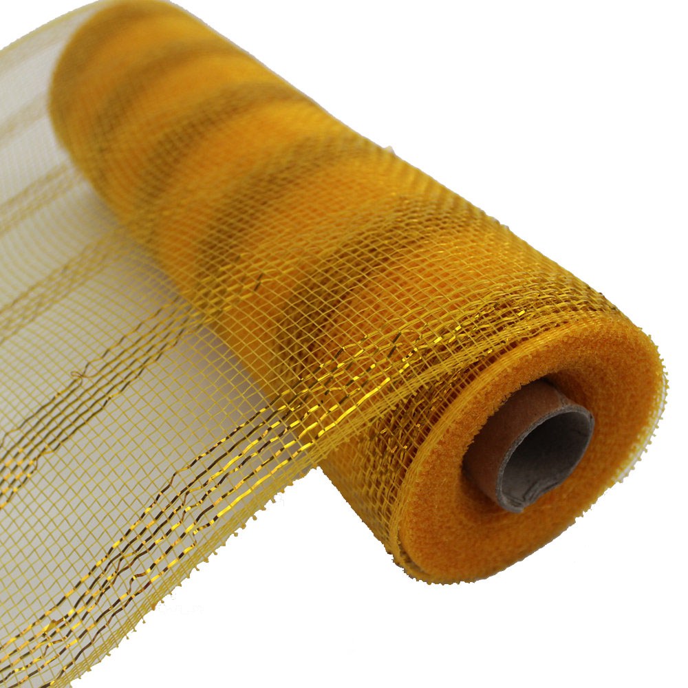 gold mettalic poly mesh